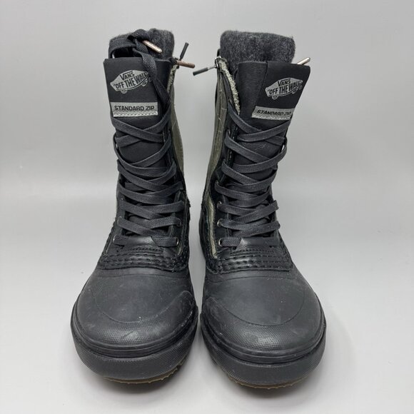 Vans MTE Standard Zip Snow Boots Snowboard Winter Black Green Mens Size 7 main image 4